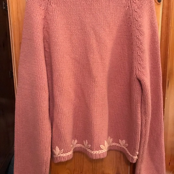 Gorgeous LoveShackFancy cardigan knit sweater with embroidery! Barbie trend 💗 - Picture 6 of 14